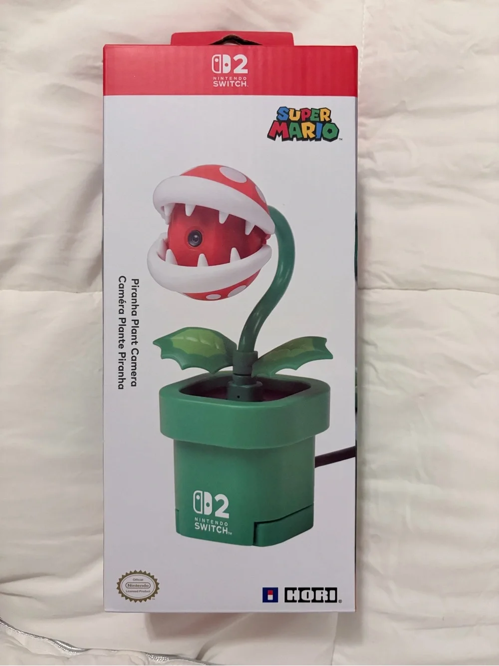 Nintendo Super Mario Piranha Plant Camera Toy - Red, White & Green